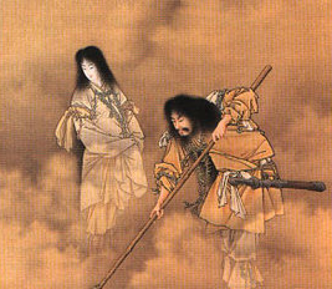 Izanagi/https://commons.wikimedia.org/wiki/File:Kobayashi_Izanami_and_izanagi.jpg