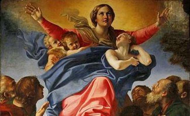 Virgen/https://commons.wikimedia.org/wiki/File:Assumption_of_Mary_-_Cerasi_Chapel_-_Santa_Maria_del_Popolo_-_Rome_2015.jpg