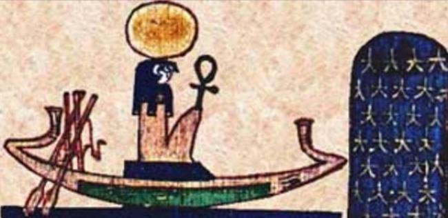 La barca de RA, Dios del Sol en Egipto / https://commons.wikimedia.org/wiki/File:Ra_Barque.jpg